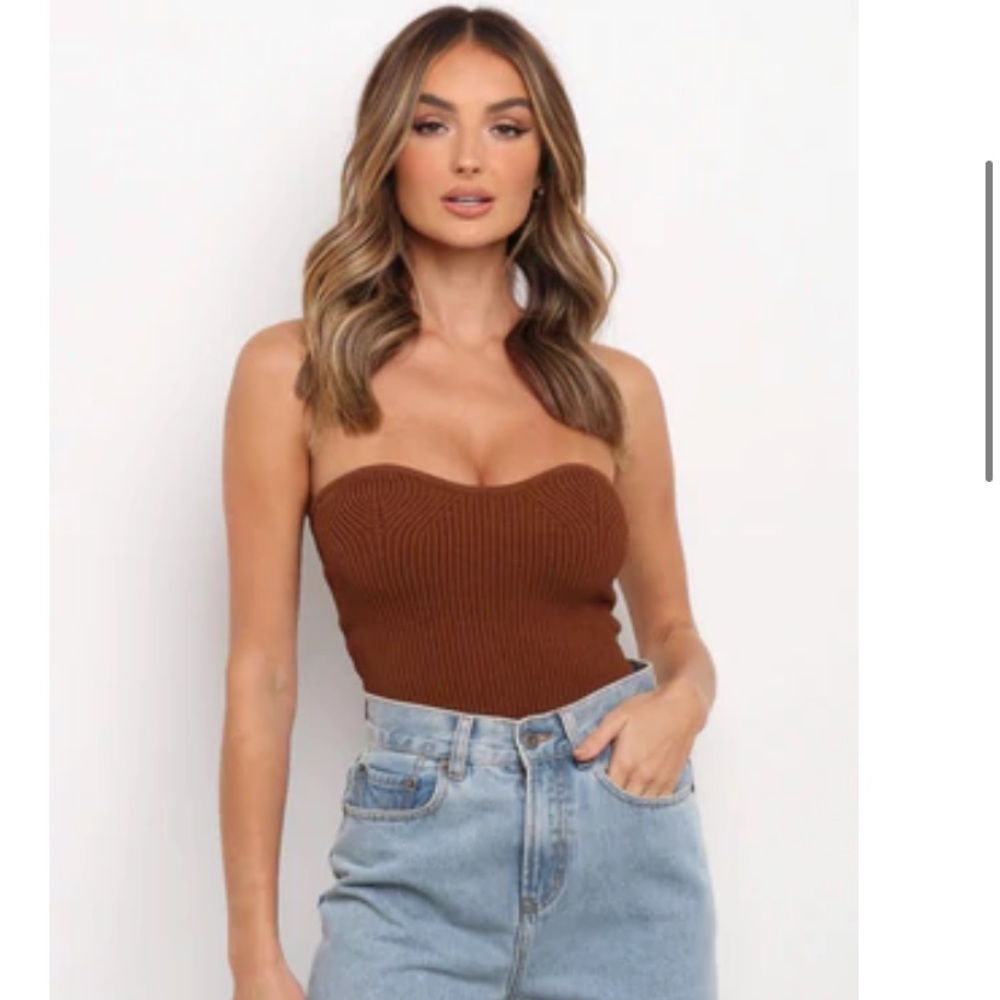 Petal & Pup brown tube top- never worn with tags!